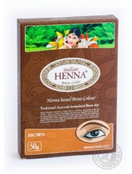 Хна для окрашивания бровей Коричневая, Indian Henna