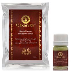 Хна для тату и росписи тела, Коричневая, Chandi