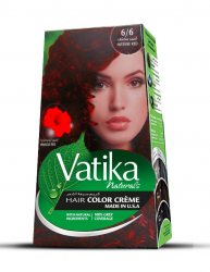 Крем-краска для волос с экстрактом гибискуса Vatika Naturals, Интенсивный красный