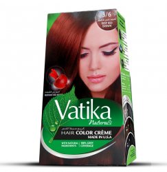 Крем-краска для волос с экстрактом свеклы Vatika Naturals, Глубокий красно-коричневый