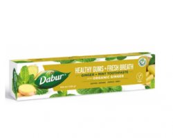 Зубная паста здоровые десна и свежее дыхание с имбирем и мятой (Toothpaste healthy gums and fresh breath with ginger and mint) Dabur