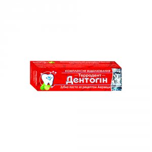 Аюрведическая отбеливающая зубная паста Terrodent, Дентогин