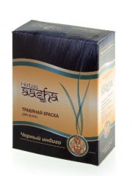 Травяная краска для волос AASHA Herbals, Черный индиго