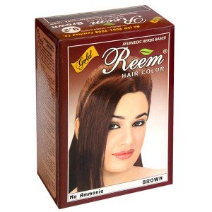Натуральная краска для волос REEM GOLD, коричневая