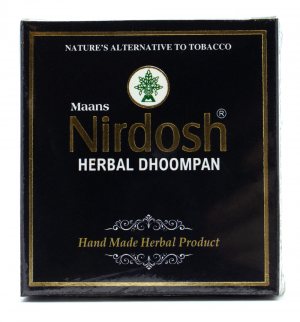 Аюрведические сигареты Нирдош без фильтра (Nirdosh Herbal Dhoompan), Maans