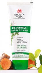 Гель для умывания для контроля жирности с морингой (Oil Control Moringa Face Wash), Ayouth Veda