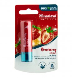 Бальзам для губ Клубничный блеск (Strawberry Shine Lip Balm), Himalaya Herbals