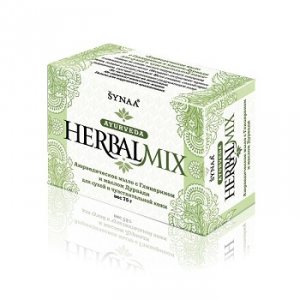 Мыло с глицерином и маслом дурвади Herbalmix, Synaa