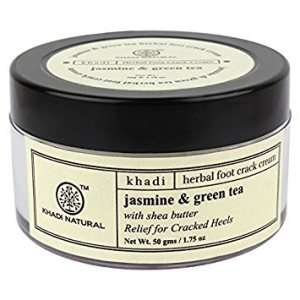 Крем для ног против трещин Жасмин и Зеленый чай, Khadi