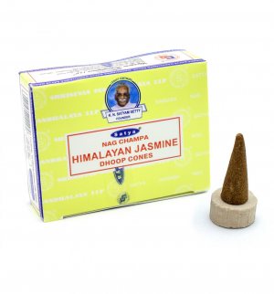 Дымные благовония конусы "Наг Чампа Гималайский Жасмин" (Nag Champa Himalayan Jasmine Dhoop Cones), Satya