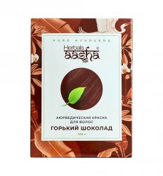 Аюрведическая лечебная краска для волос AASHA HERBALS, Горький шоколад