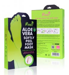 Маска-пилинг для ног с экстрактом Алоэ (Aloe Softly Peel Foot Mask), Moods