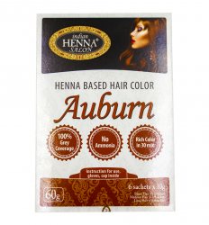 Краска для волос Золотистый Каштан (Henna Based Hair Colour Auburn), Indian Henna Salon