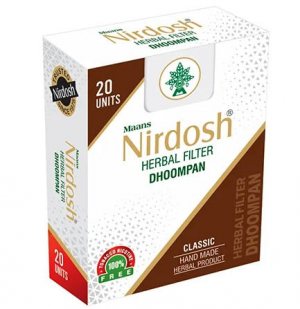 Безникотиновые сигареты Нирдош Классик (Nirdosh Herbal Filter Dhoompan Classic), Maans