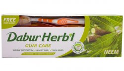 Зубная паста с нимом Dabur Herbal + зубная щетка в подарок!