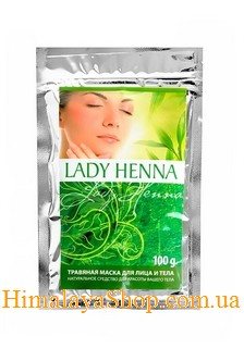 Травяная маска для лица и тела, Lady Henna