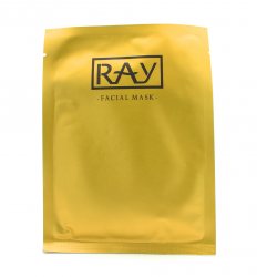 Тройная шелковая маска с Гиалуроновой Кислотой, Пептидами и Золотом (Ray Facial Mask), Rayanskin