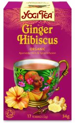Аюрведический йога чай Ginger Hibiscus, Yogi tea
