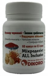 Микродозинг ALL Inclusive (Amanita muscaria, Hericium erinaceus, Cordyceps militaris), Dikoros