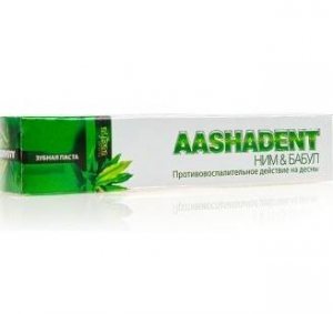 Зубная паста Ним и Бабул (АASHADENT), Aasha Herbals
