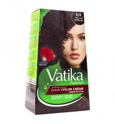 Крем-краска для волос с экстрактом гибискуса Vatika Naturals Интенсивный красный, Dabur