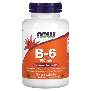 Витамин В6 (Vitamin-B6), Now Foods