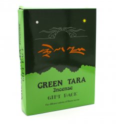 Тибетские благовония Грин Тара подарочный набор (Green Tara Incense Gift Pack), YAK