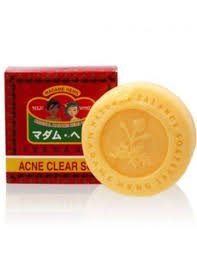 Тайское мыло от прыщей и акне, для лечения проблемной кожи (Acne Clear Soap), Madame Heng