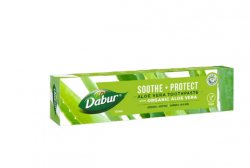 Зубная паста успокоения и защита с био алоэ вера (Toothpaste soouthe+protect with organic Aloe Vera) Dabur