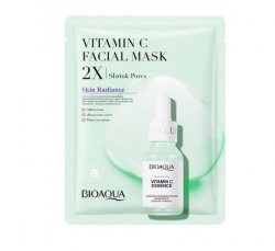 Тканевая маска для лица  с витамином C Vitamin C Shrink Pores Facial Mask, Bioaqua