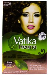 Краска для волос на основе хны Vatika, Темно-коричневая