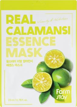 Витаминная маска для лица с экстрактом каламанси (Real Calamansi Essence Mask), Farmstay