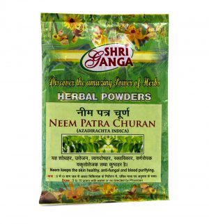 Ним в порошке (Neem Patra Churan powder) в пакете, Shri Ganga