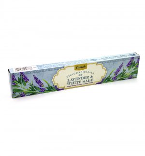 Благовония "Лаванда и Белый Шалфей" (Exclusive Masala Lavender & White Sage incense), Tulasi