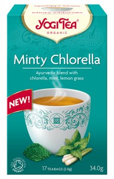 Аюрведический йога чай Мятная Хлорелла (Minty Chlorella), Yogi tea