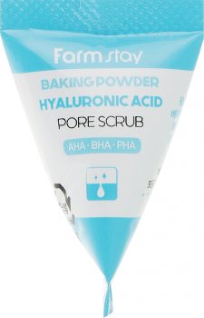 Скраб для лица с содой и гиалуроновой кислотой (Hyaluronic Acid Baking Powder Pore Scrub), Farmstay