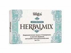 Мыло с глицерином и маслом дурвади Herbalmix, Synaa