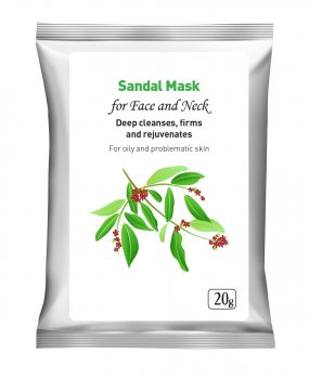 Маска для лица Сандал (Sandal Mask), Herbals
