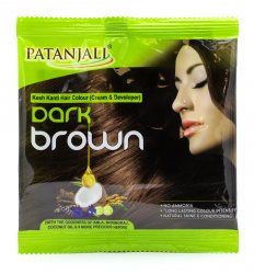 Крем-краска для волос Кеш Канти Темно-Коричневая (Kesh Kanti Hair Colour Dark Brown), Patanjali
