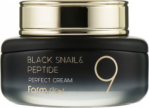Омолаживающий крем с муцином черной улитки и пептидами (Black Snail & Peptide 9 Perfect Cream), Farmstay