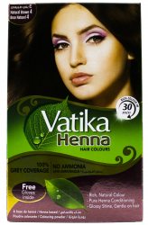 Краска для волос на основе хны Vatika, Натуральная коричневая