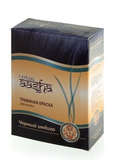 Травяная краска для волос AASHA Herbals, Черный индиго