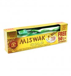 Зубная паста Мишвак Голд + Зубная щетка в подарок (Miswak Gold), Dabur