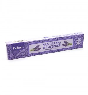 Благовония "Наг Чампа и Лаванда" (Nag Champa & Lavender incense sticks), Tulasi