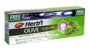Зубная паста с оливой + зубная щетка в подарок!, Dabur