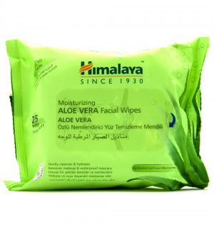 Увлажняющие салфетки для лица с алоэ вера (Aloe Vera Moisturizing Facial Wipes), Himalaya Herbals