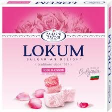 Болгарский деликатес "Лукум с лепестками и маслом розы" (Lokum Rose Blossom), Zaharni Zavodi