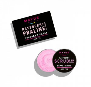 Скраб для губ "Малиновое Пралине" (Raspberry Praline Lip Scrub), Mayur