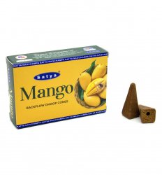 Стелющиеся дымные благовония конусы Манго (Mango Backflow Dhoop Cones), Satya