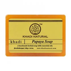 Аюрведическое мыло ручной работы Папайя (Papaya soap), Khadi
